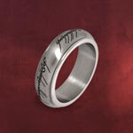 Der Eine Ring - Rotierend, im Schmuckdisplay, silber