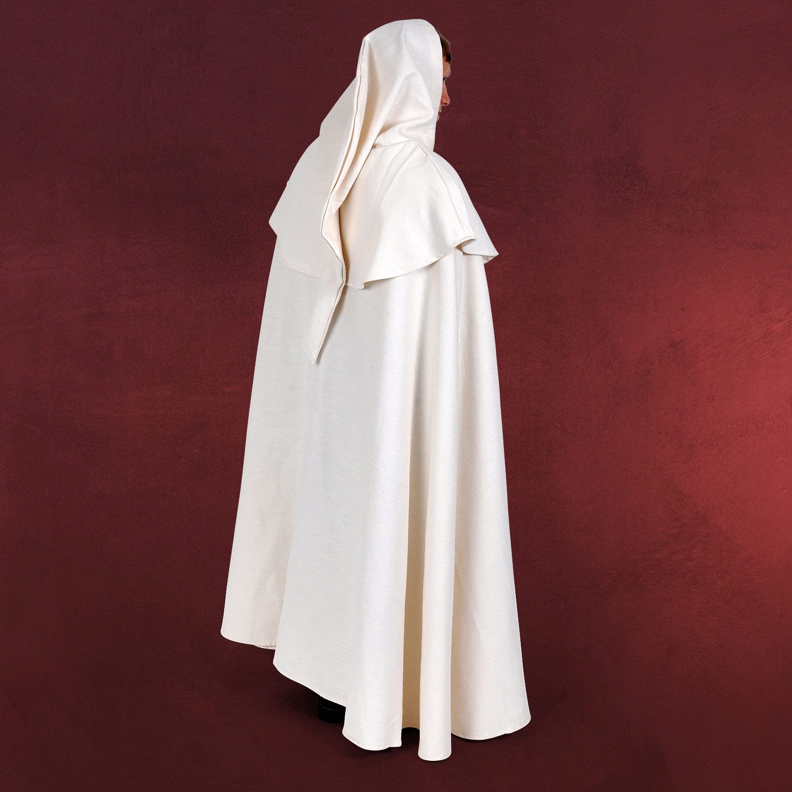 Mittelalter Kragen-Umhang Herren creme - Elbenwald