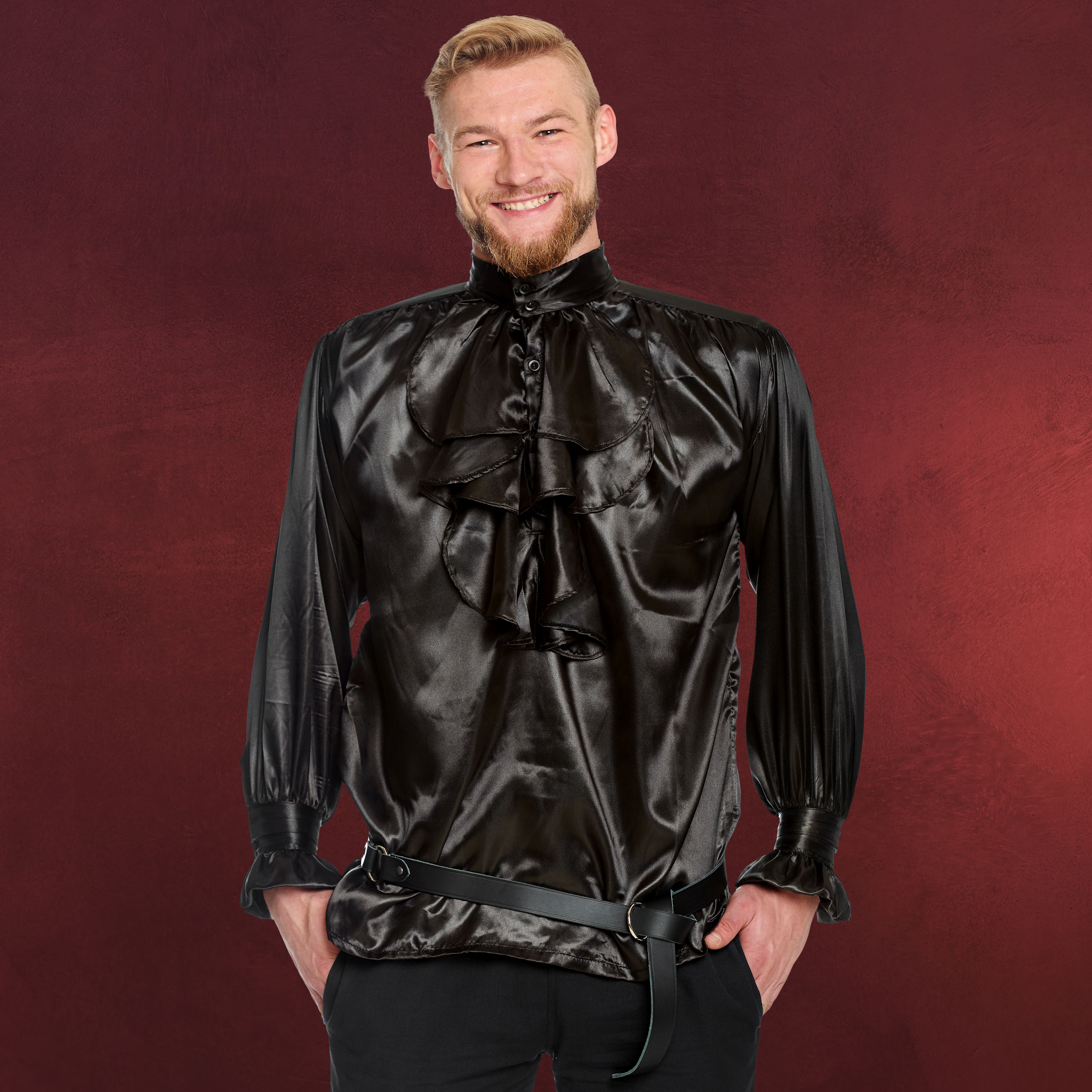 Mittelalter Hemd Mit Rüschen - Gothic Steampunk Shirt Für Herren