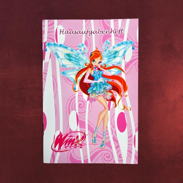 Hausaufgabenheft Winx Club inkl. Stundenplan mit Flora, Stella, Bloom