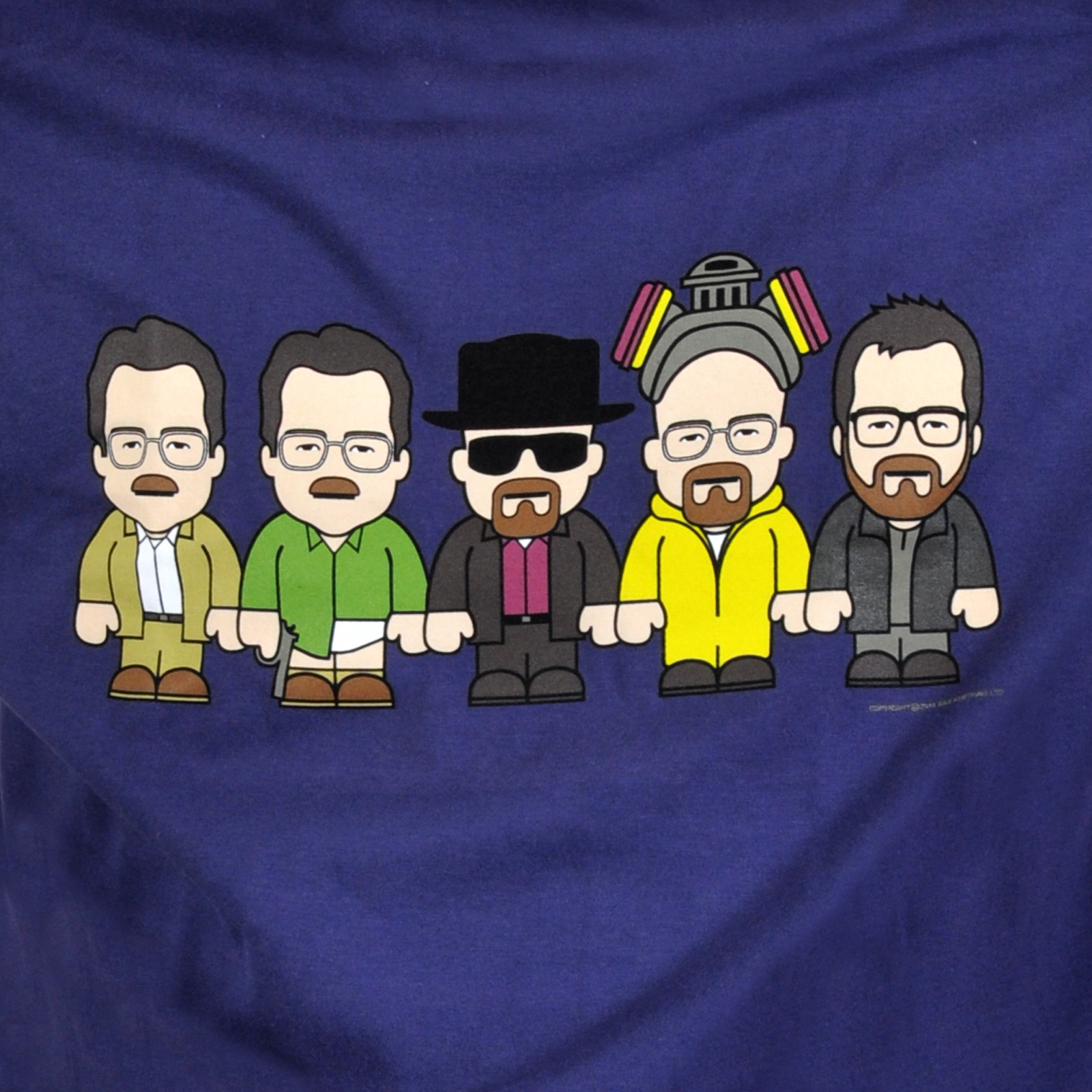 shirt des britischen labels toonstar motiv walter, jesse pinkman